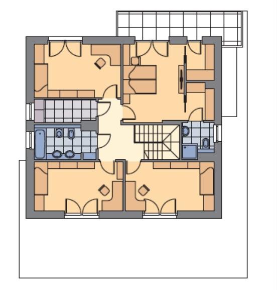 Domy z dachami płaskimi