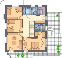 Domy z dachami płaskimi