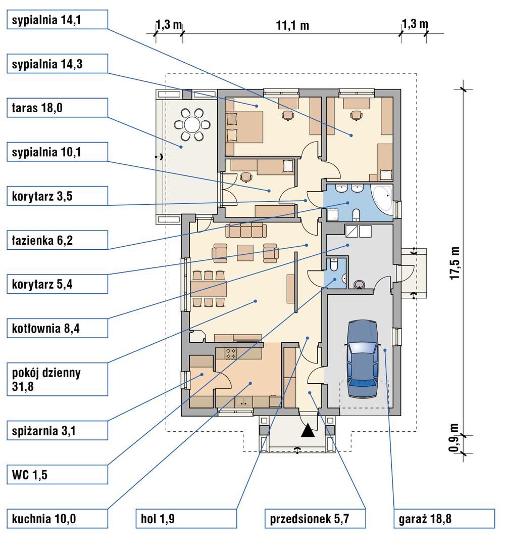Plan domu Murator M93