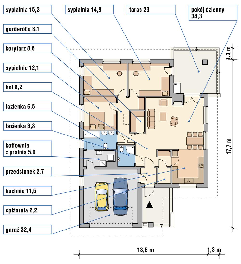 Plan domu Murator M42c