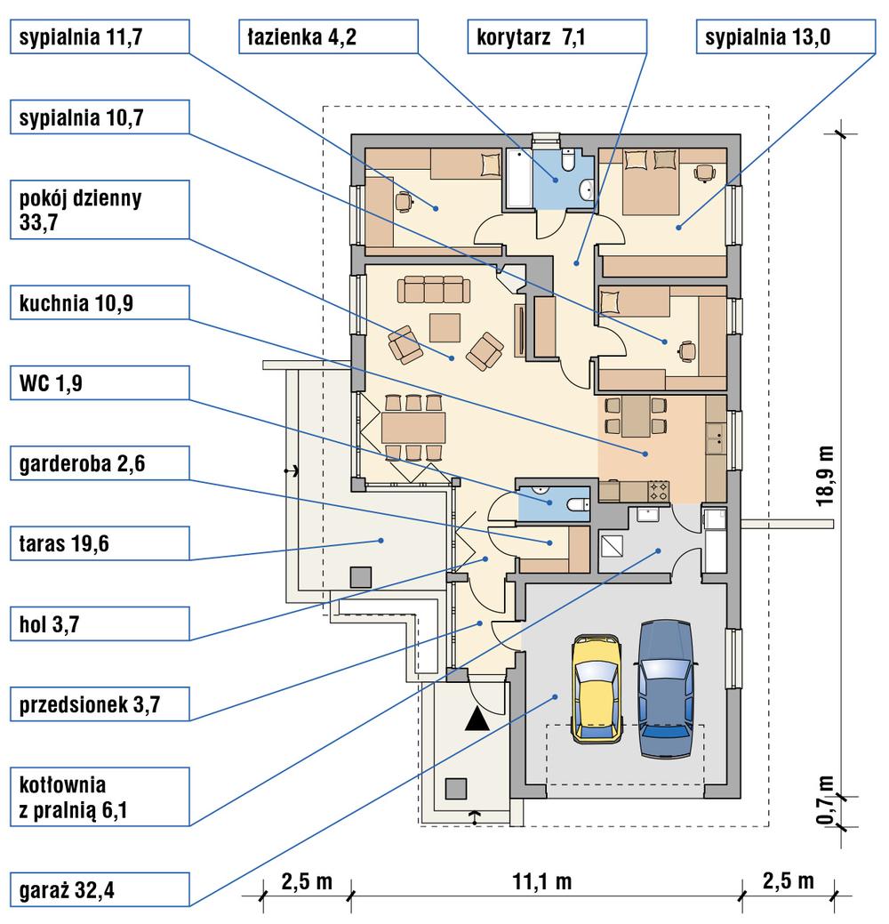 Plan domu Murator M88